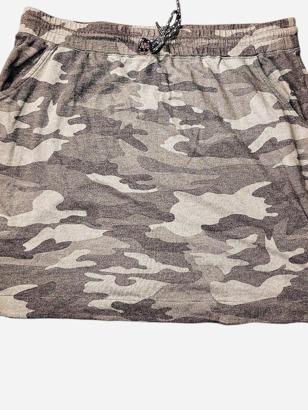 Casual Camo Mini Skirt - Taupe/Olive